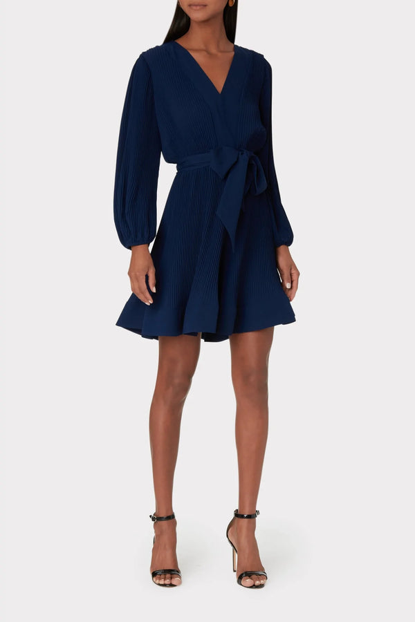 Liv Solid Pleat Dress